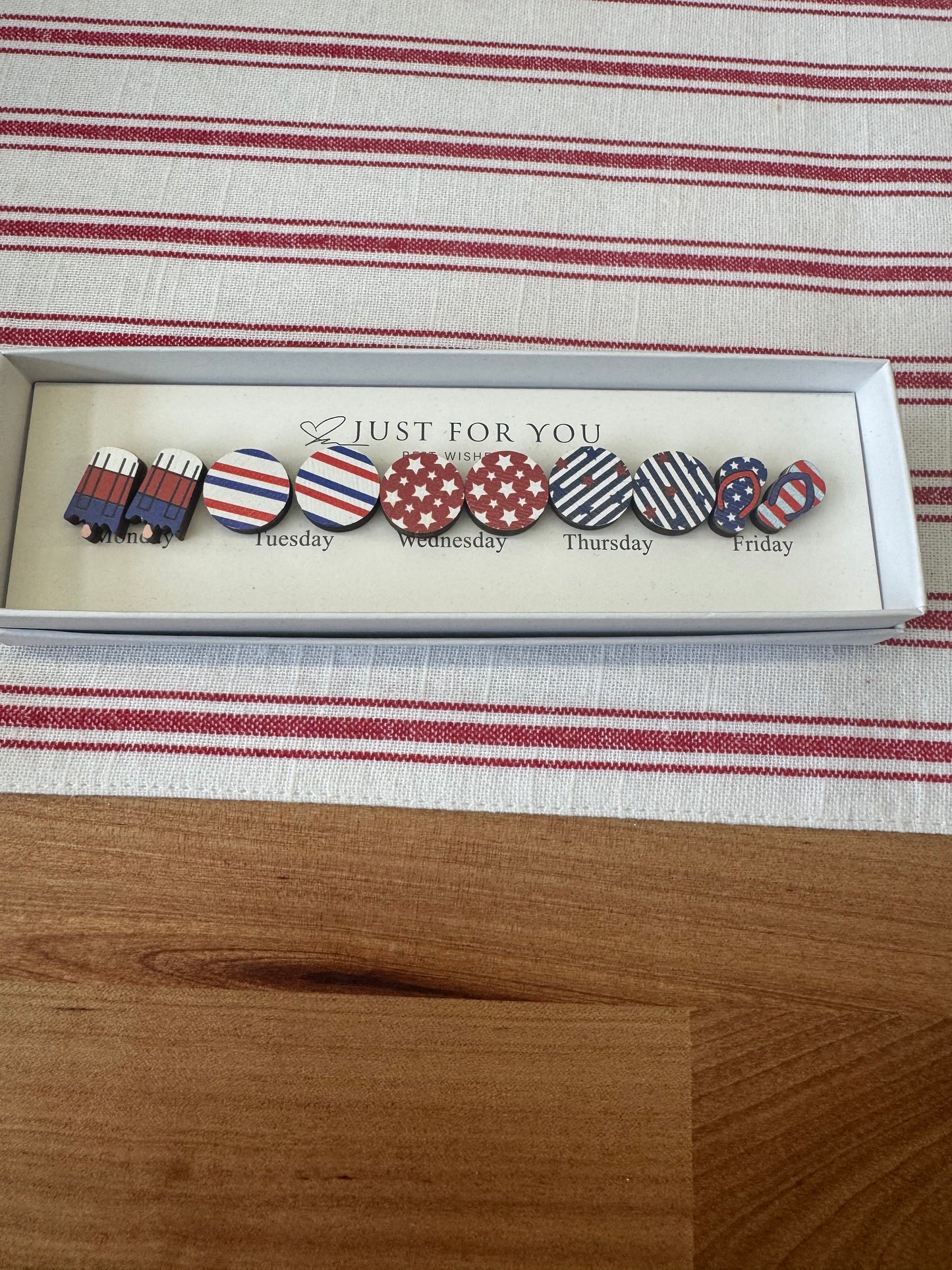 Patriotic Earring Box