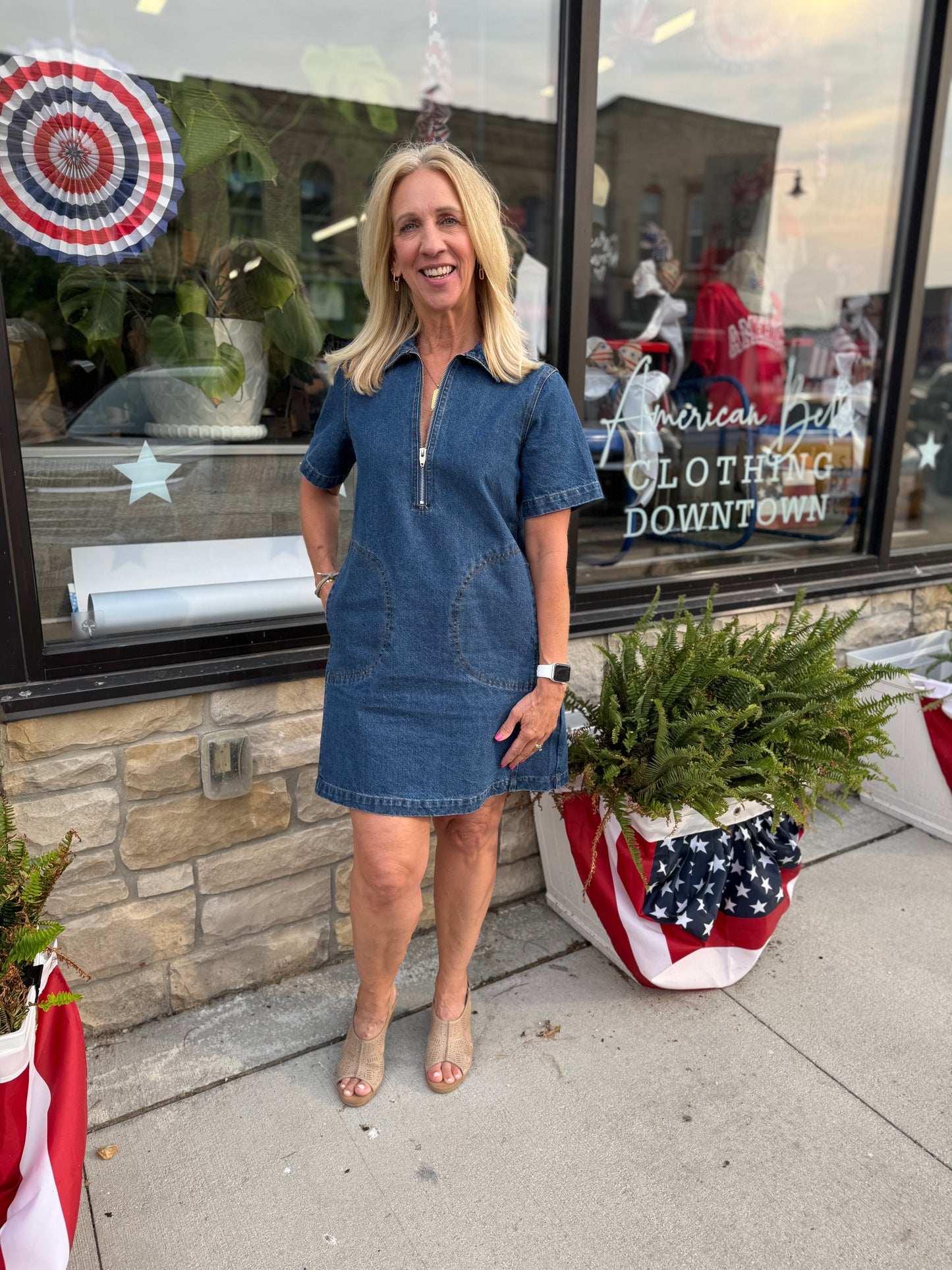 Half Zipped Dress