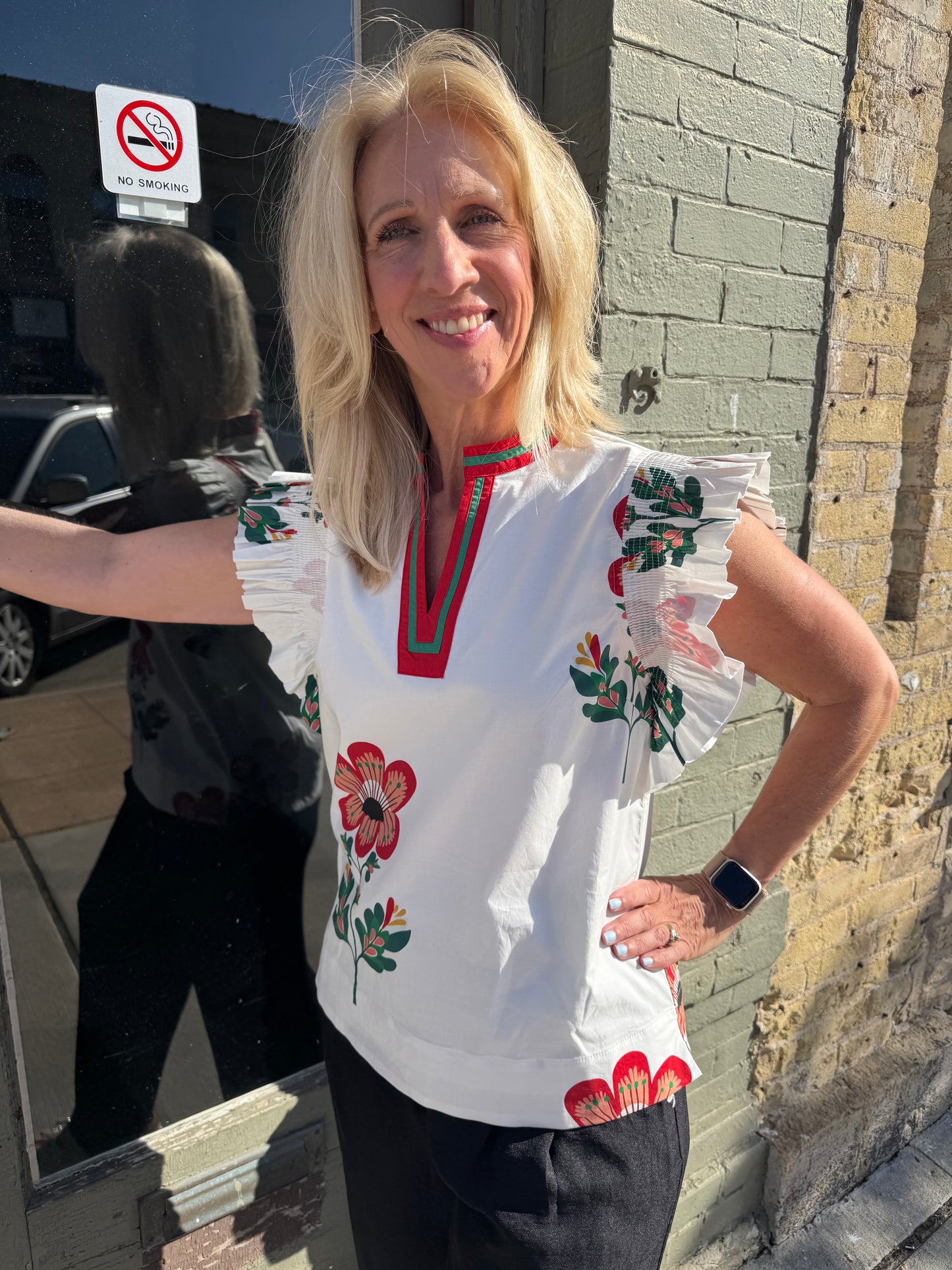 Floral Frenzy Top