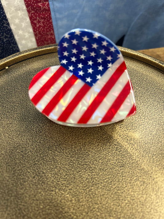 Patriotic Hair Clips