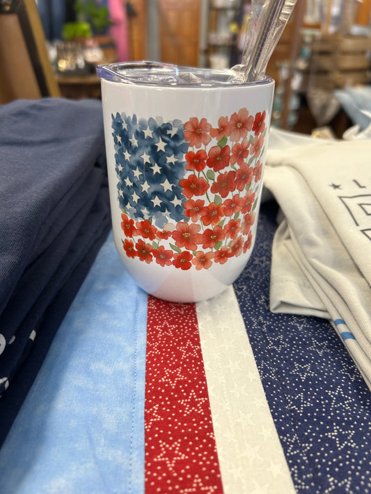 Flag Wine Koozie
